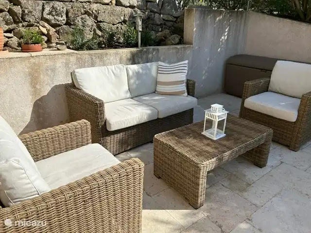 Hameau des Claudins n°5 Vallaury | France, Côte d'Azur, Le Plan-de-la-Tour - maison de vacances Ensemble de salon sur la terrasse