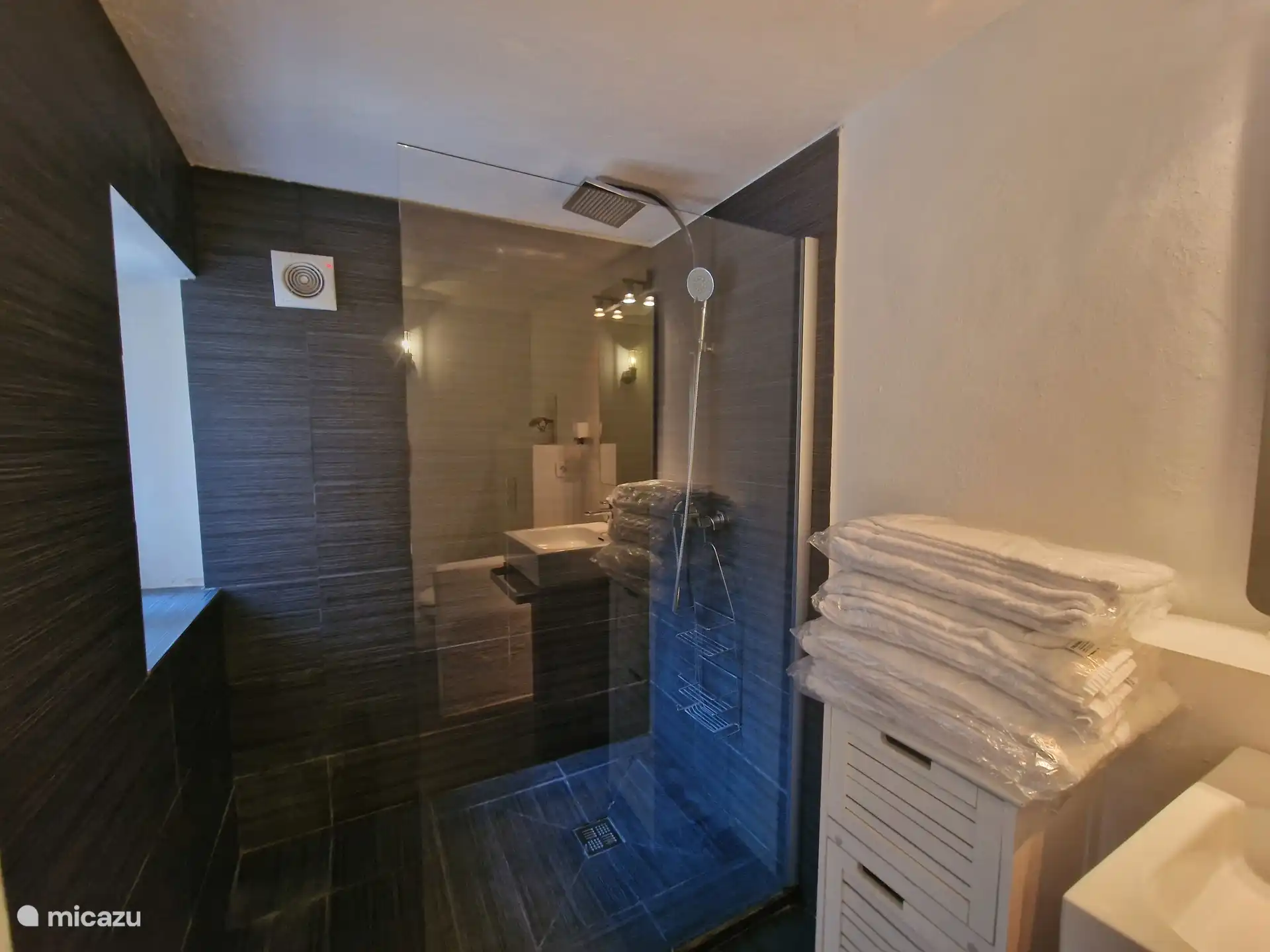 Badezimmer mit begehbarer Dusche