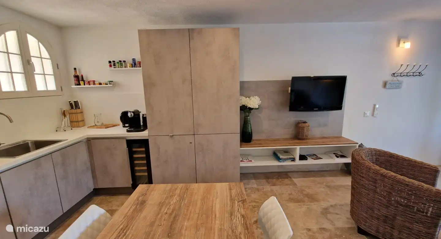 New kitchen with, among other things, wine refrigerator