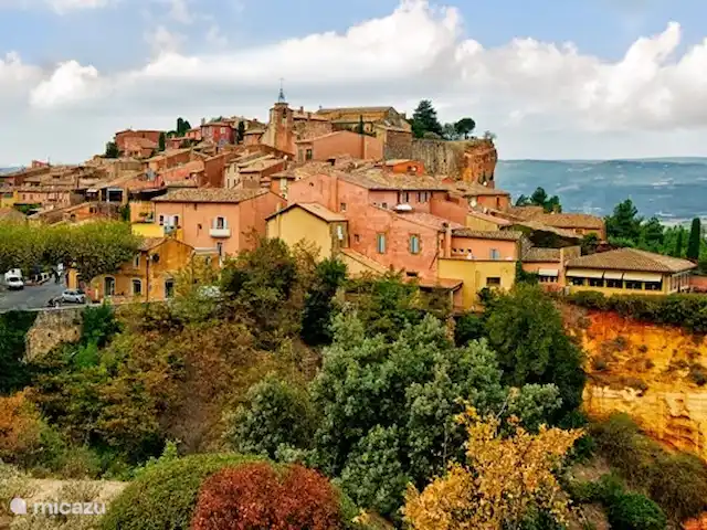 Location de Vacances France, Vaucluse, Roussillon, villa - Villa Rosalys 'Notre' village de Roussillon, à 8 minutes à pied de la Villa Rosalys