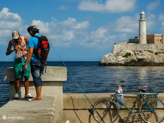 Location de Vacances Cuba, Occidental, La Havane, maison de ville - Casa La Havane - casa Guantanamera Pêcher un poisson sur le Malecon