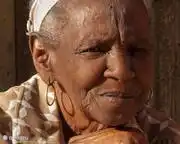 Striking woman posing