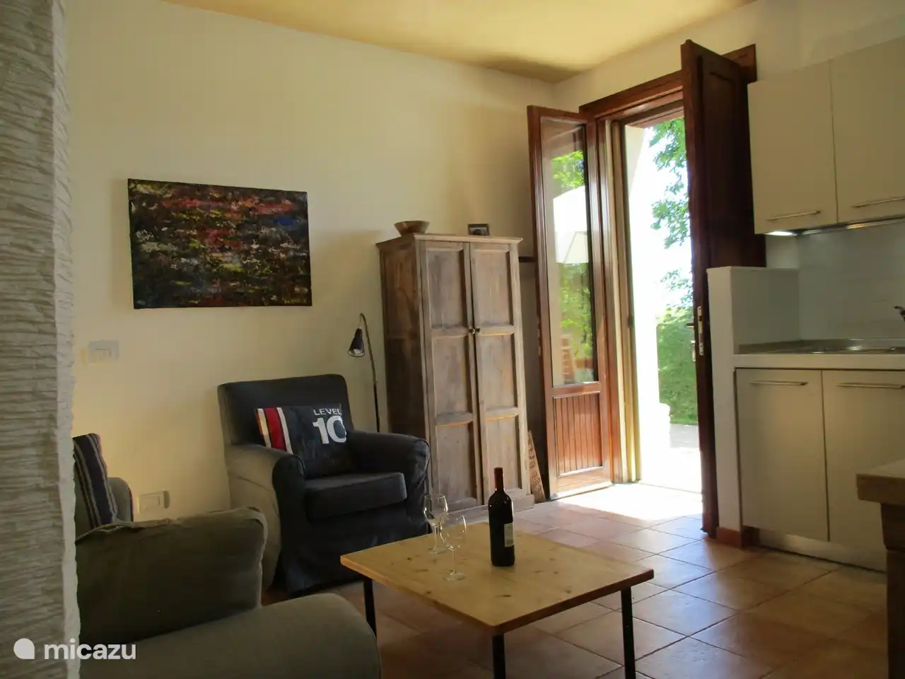 Wohnzimmer + Küche Wohnung Magnolia