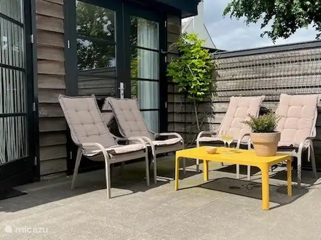 Wellness Lodge Ruigenhoek, Noordwijk | Pays-Bas, Hollande méridionale, Noordwijk - maison de vacances La maison d'hôtes à l'arrière.