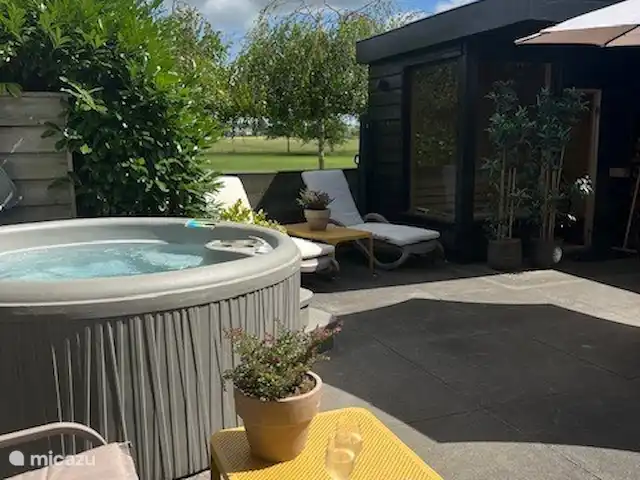 Wellness Lodge Ruigenhoek, Noordwijk | Pays-Bas, Hollande méridionale, Noordwijk - maison de vacances La vue sur la campagne.