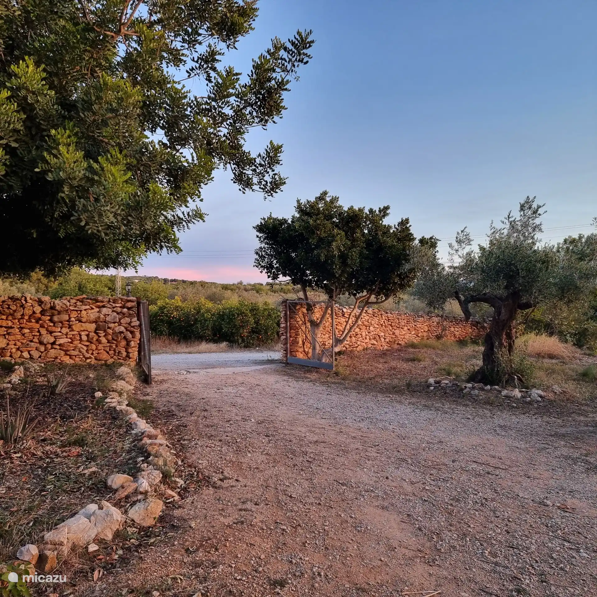 Die gesamte Finca ist eingezäunt. Hier sieht man den Eingang.