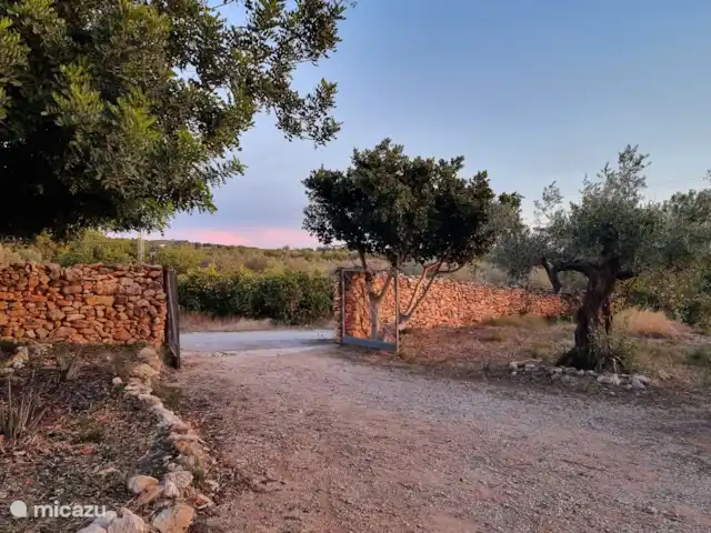 Casa Callig | Espagne, Costa del Azahar, Calig - maison de vacances Toute la finca est clôturée. Ici, vous pouvez voir l’entrée.