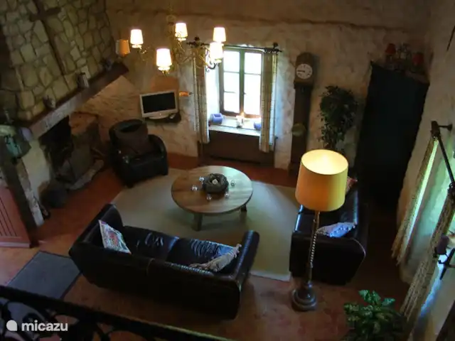 el rancho en Francia, Ardecha, Darbres - casa vacacional Salón completo con televisión por satélite