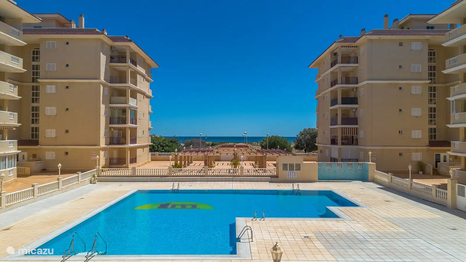 The communal swimming pool.