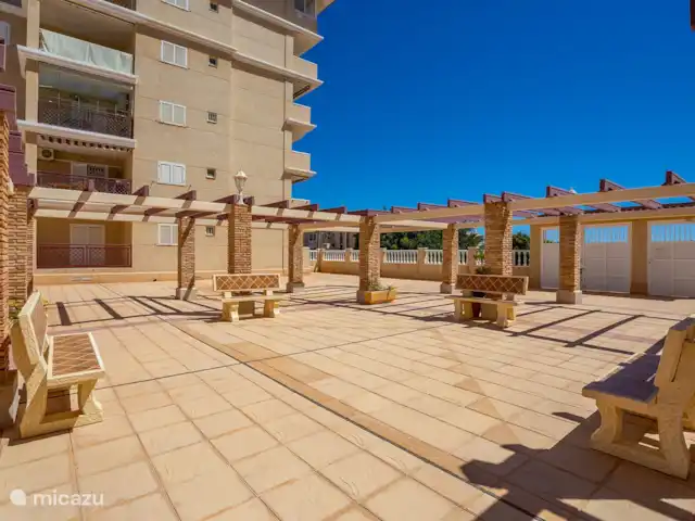 La Mata Viñamar 7 vista frontal al mar en España, Costa Blanca, La Mata - apartamento La zona común.