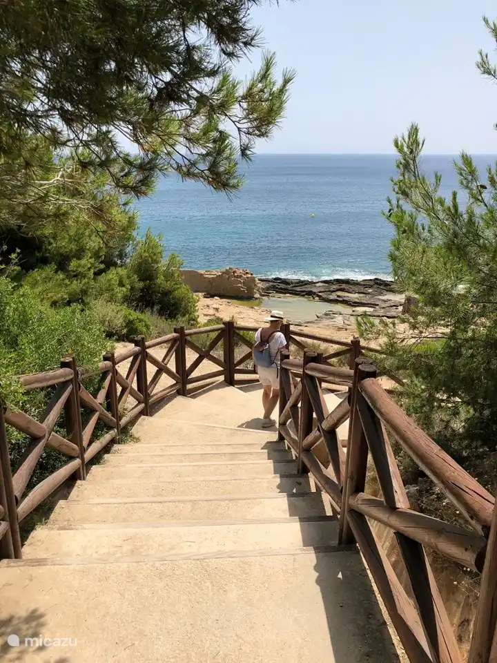Sentier pédestre écologique le long de la mer