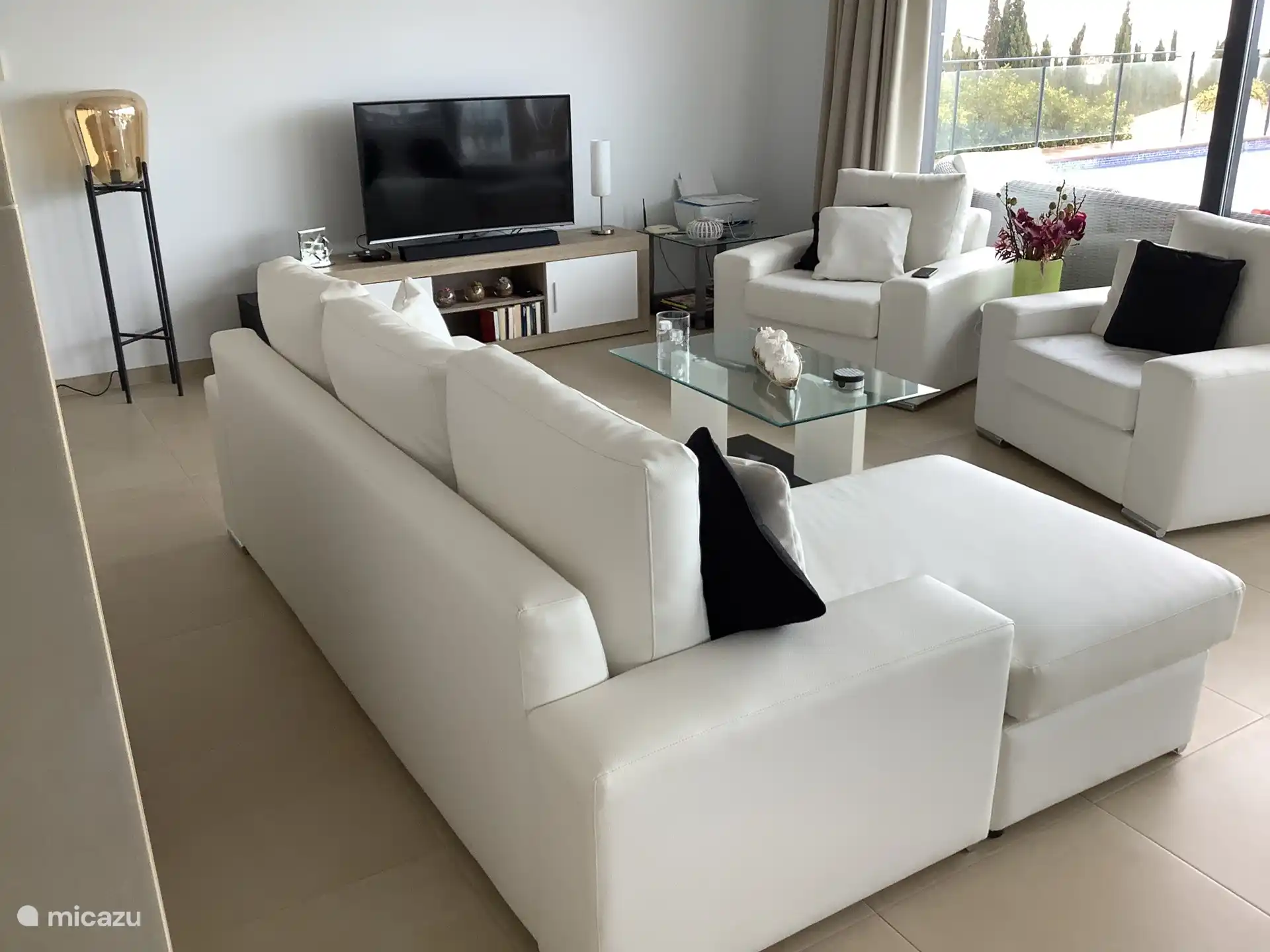 Schöne Aussicht aus dem Wohnzimmer