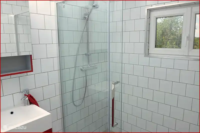 There are two bathrooms with spacious showers. In addition, there are also, independently of the bathroom, two toilets.