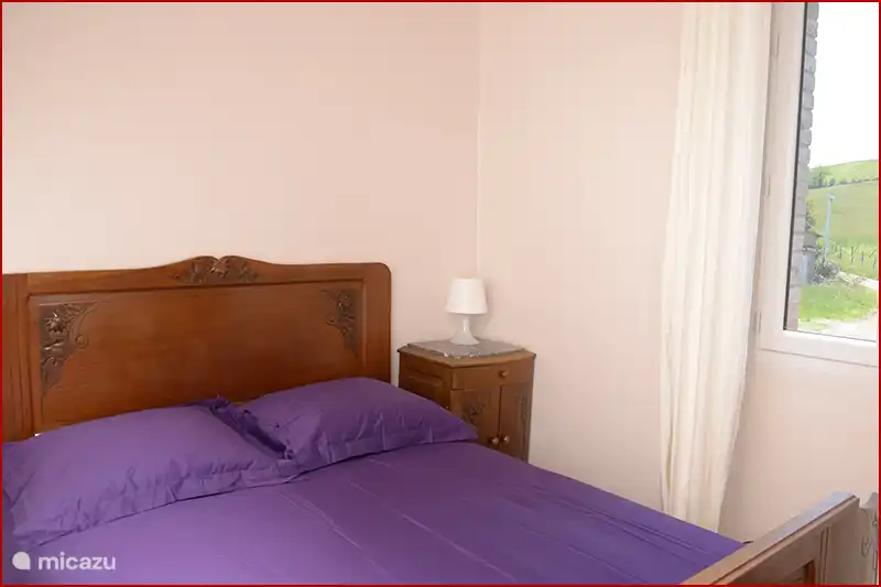 Bedroom, one double bed.