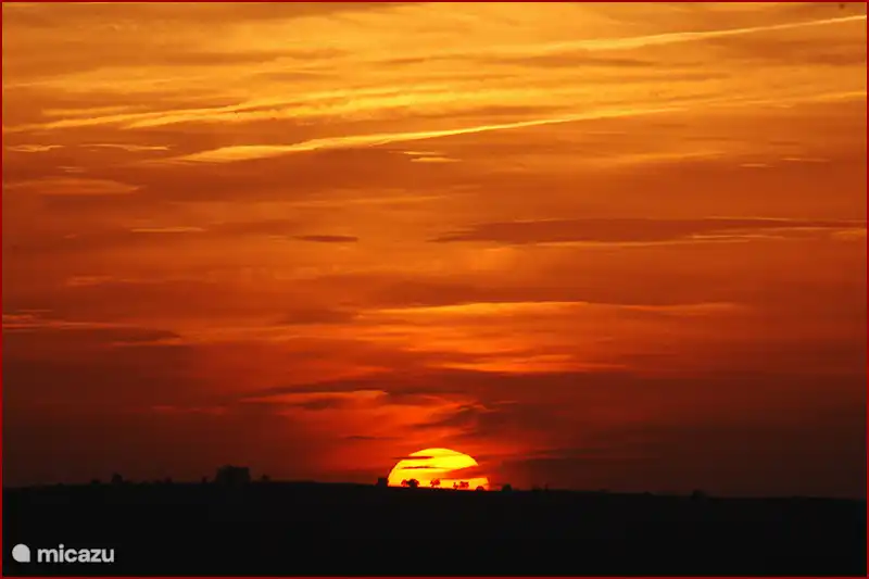Sunsets seen from the grounds around La Roque or from the porch.