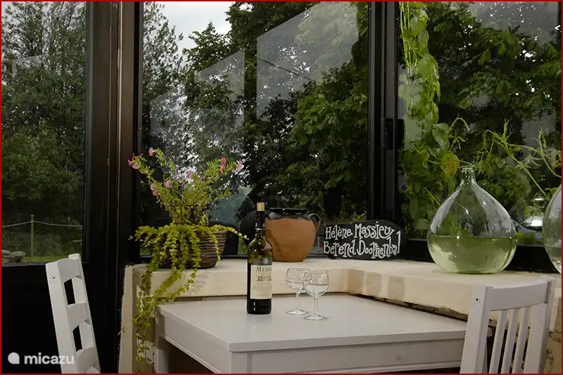 Porch. Sit in the sun, even if it is not so hot.