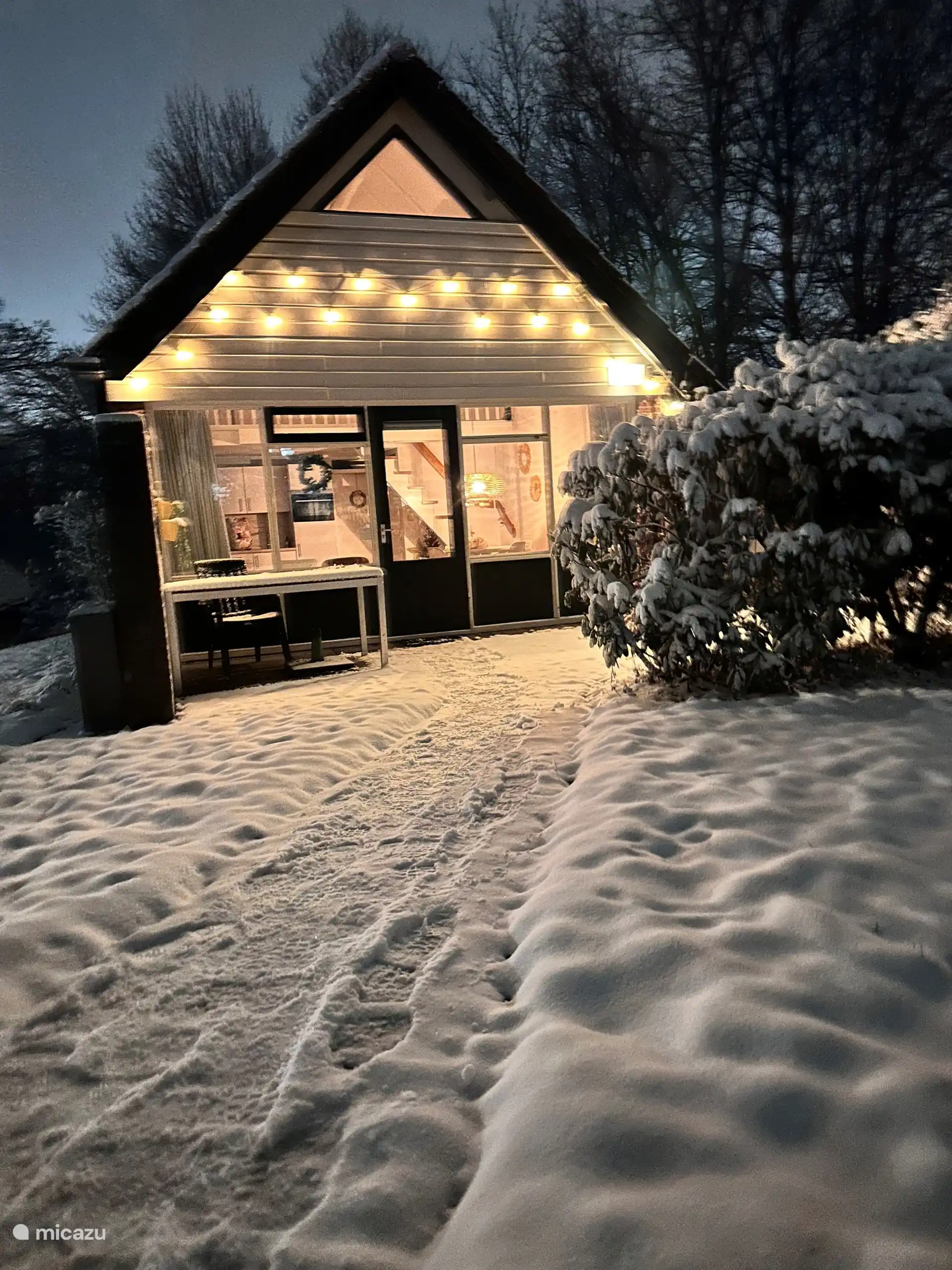 Iluminación frontal acogedora