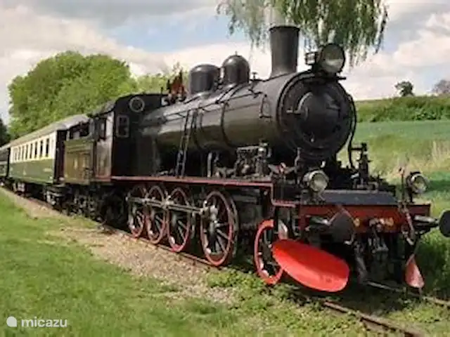 Maison de vacances Simpelveld, Zd. Limbourg | Pays-Bas, Limbourg, Simpelveld - maison de vacances Million Line. Le train à vapeur part de la gare de Simpelveld derrière notre maison de vacances