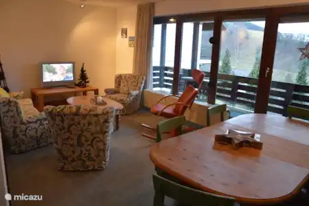 Vakantiehuis Duitsland, Sauerland, Schwalefeld - Willingen appartement Vakantiehuisje Willingen Woonkamer