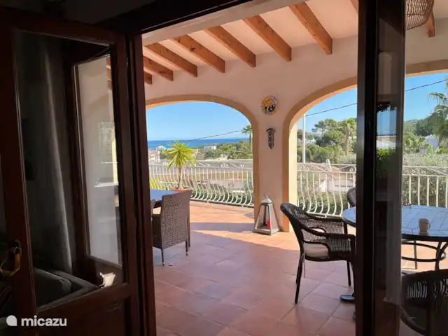 Acogedora villa con vistas al mar en España, Costa Blanca, Jávea - villa Del salón a la terraza