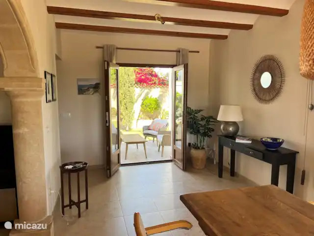 Acogedora villa con vistas al mar en España, Costa Blanca, Jávea - villa puerta a la terraza