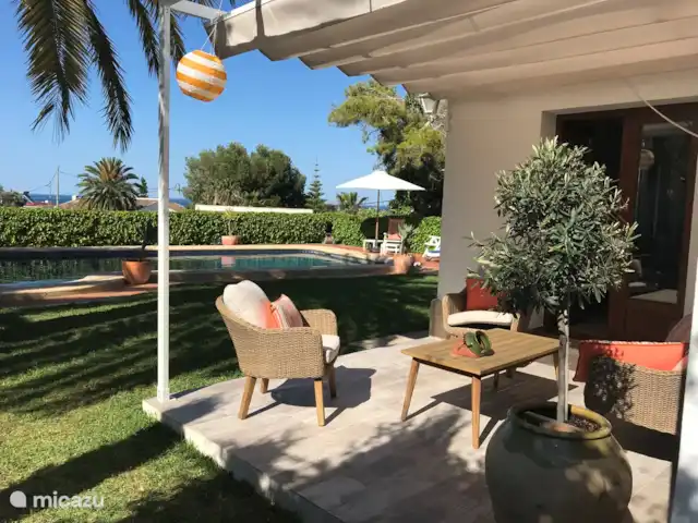 Acogedora villa con vistas al mar en España, Costa Blanca, Jávea - villa Terraza