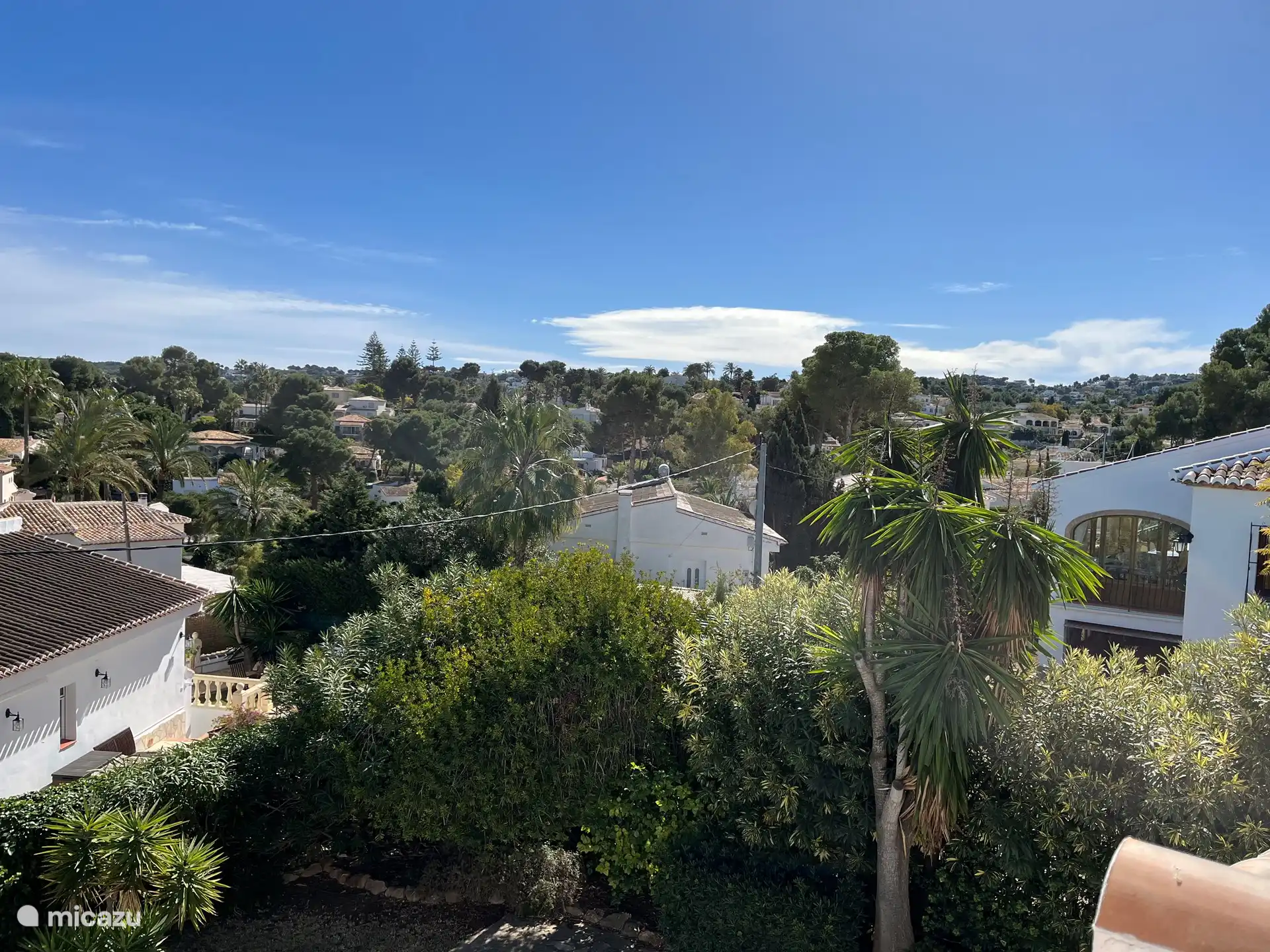 View over the green valley