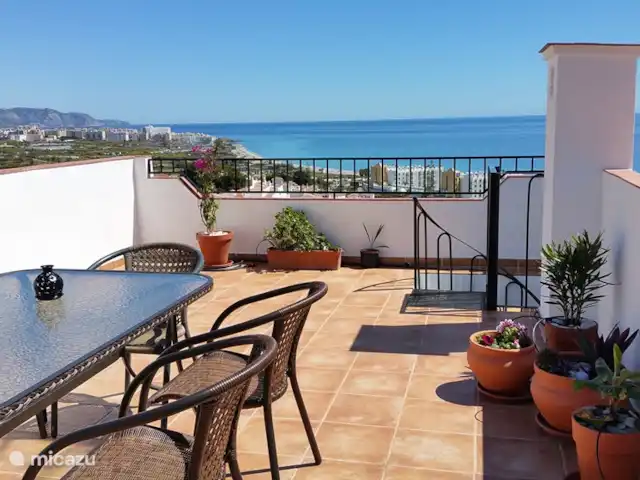 Casa con magnifica vista al mar en España, Costa del Sol, Nerja - casa paredada azotea
