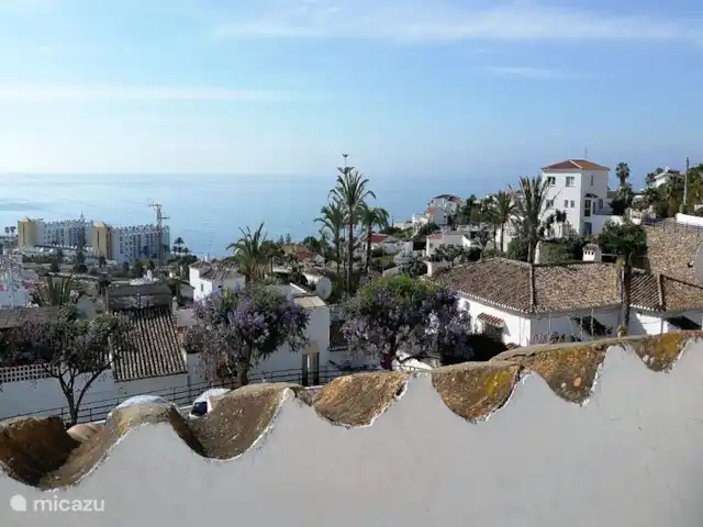 Casa con magnifica vista al mar en España, Costa del Sol, Nerja - casa paredada balcón dormitorio 1
