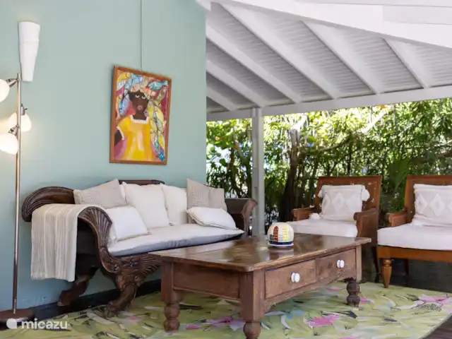 Location de Vacances Curaçao, Curaçao-Centre, Piscadera, bungalow - Piscadera Bay Resort Coin salon extérieur