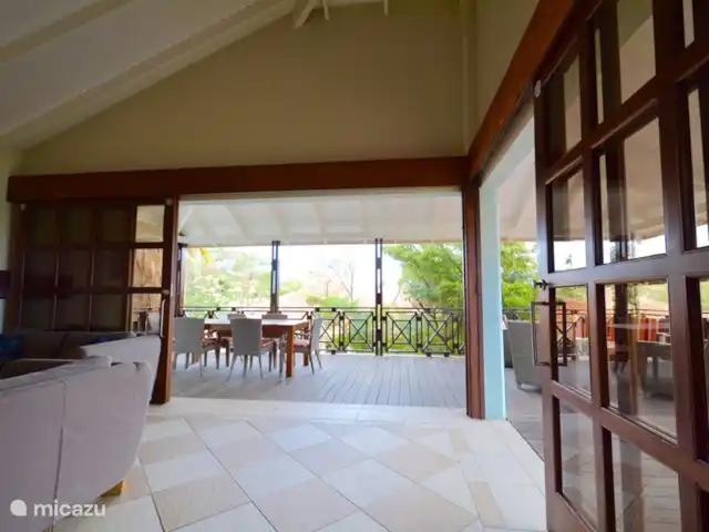 Villa directamente en la playa de Blue Bay en Curazao, Curazao Centro, Blue Bay - villa Vista desde la cocina!