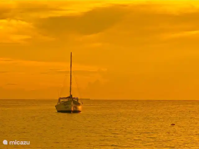 Villa directamente en la playa de Blue Bay en Curazao, Curazao Centro, Blue Bay - villa Atardecer en la playa de Blue Bay