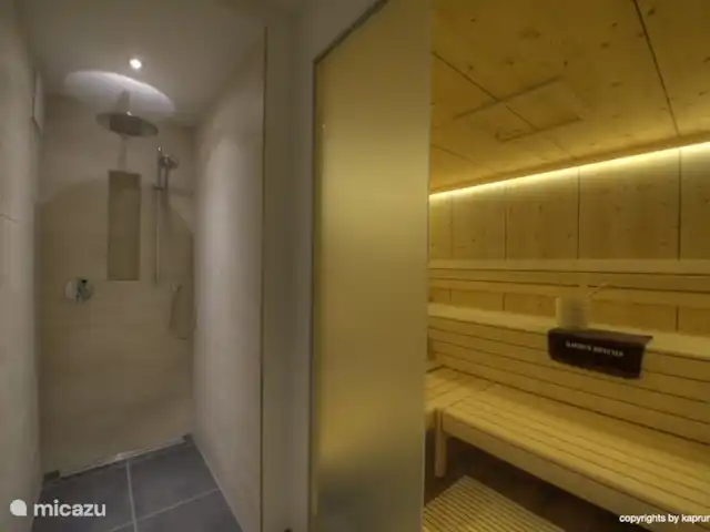 Deer and Dear Luxury Chalet, App. A en Austria, Salzburgo, Piesendorf - apartamento Siempre importante: una ducha fría inmediatamente después de la sauna. O uno maravillosamente cálido, justo antes de la sauna.