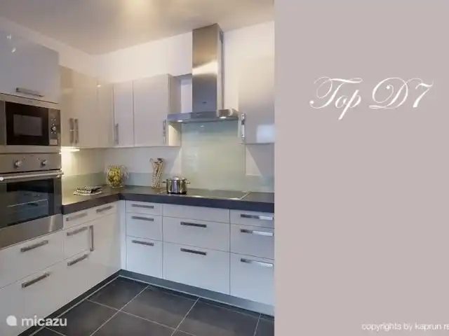 appartement huren in Oostenrijk, Salzburgerland, Kaprun – Kaprun Mountain Resort TopD7 Een top keuken, waar het heerlijk koken is.