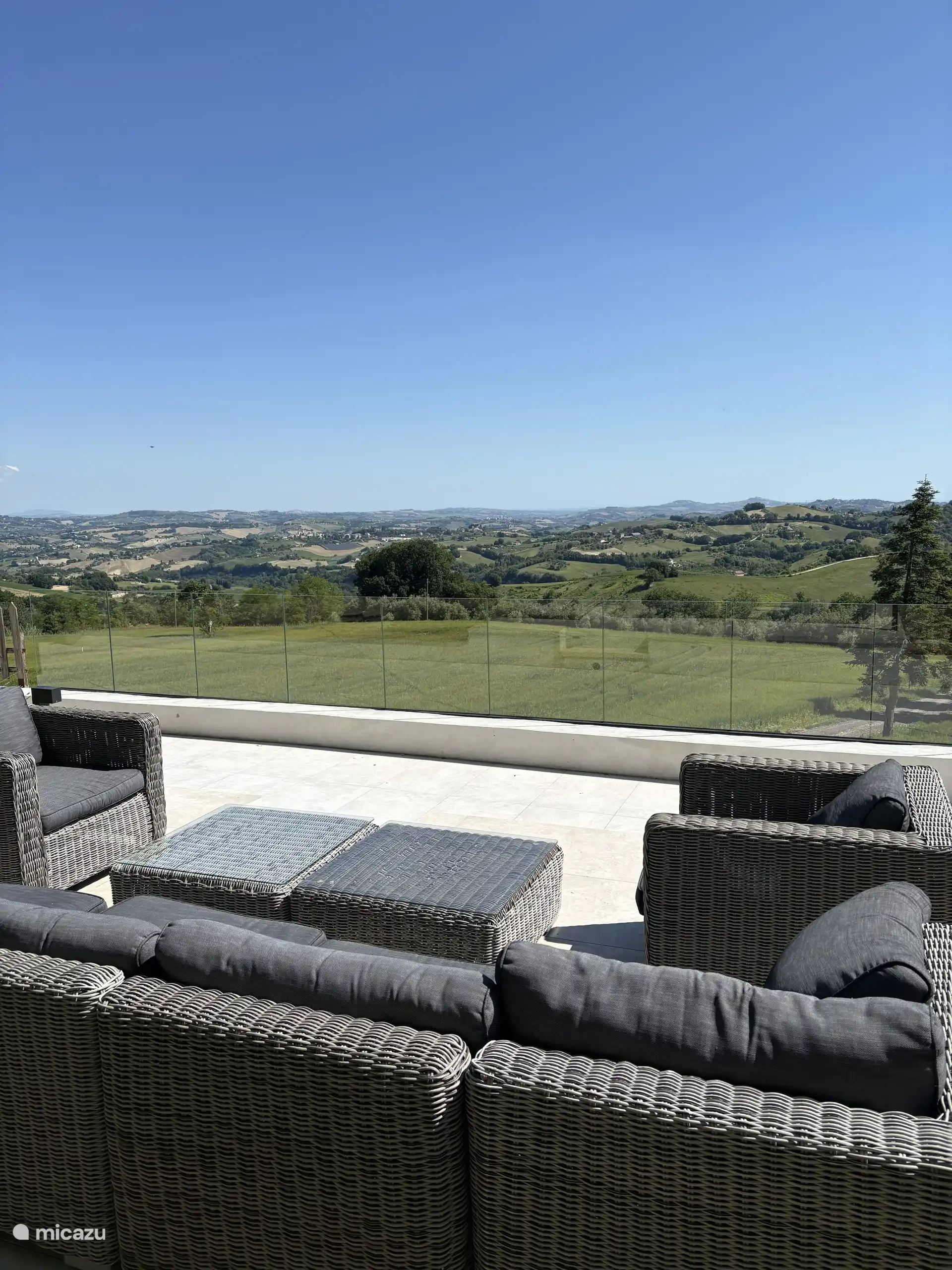 Atemberaubender Blick auf die Terrasse