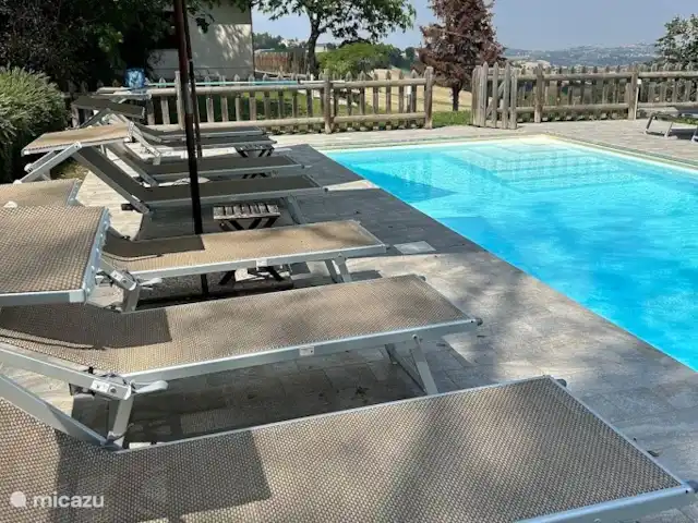 Casa Vista Verde | Italie, Marche, Montelparo - maison de vacances profiter de la vue panoramique sur la terrasse