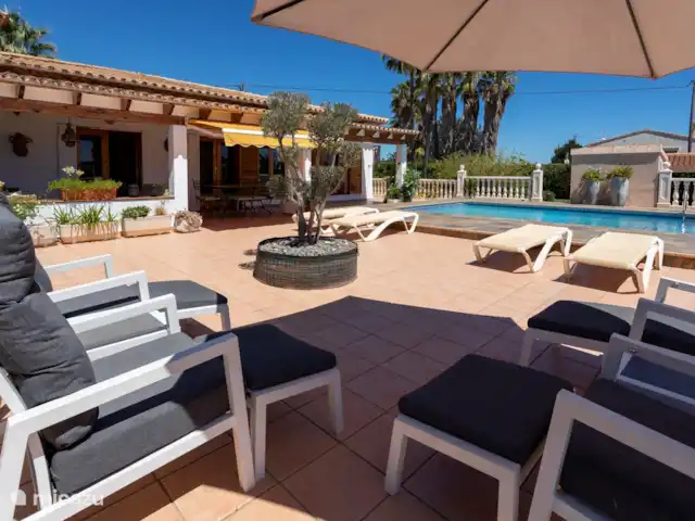 Casa Tosalet huren in Spanje, Costa Blanca, Dénia - villa Terras met zicht op zwembad en huis