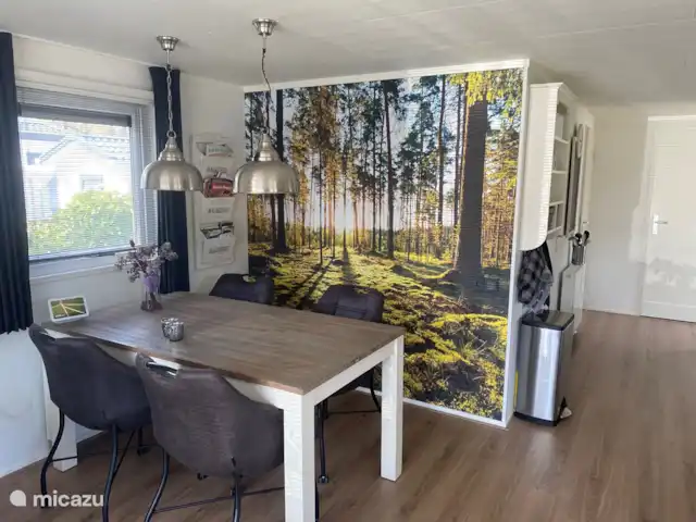 Heide Cottages Veluwe (Chalet Forêt) | Pays-Bas, Gueldre, Hoenderloo - chalet Salle à manger moderne