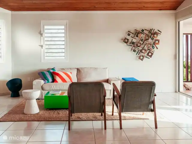 Ç Ver Villa en Curazao, Banda Arriba (este), Bapor Kibra - casa vacacional Sala de estar.