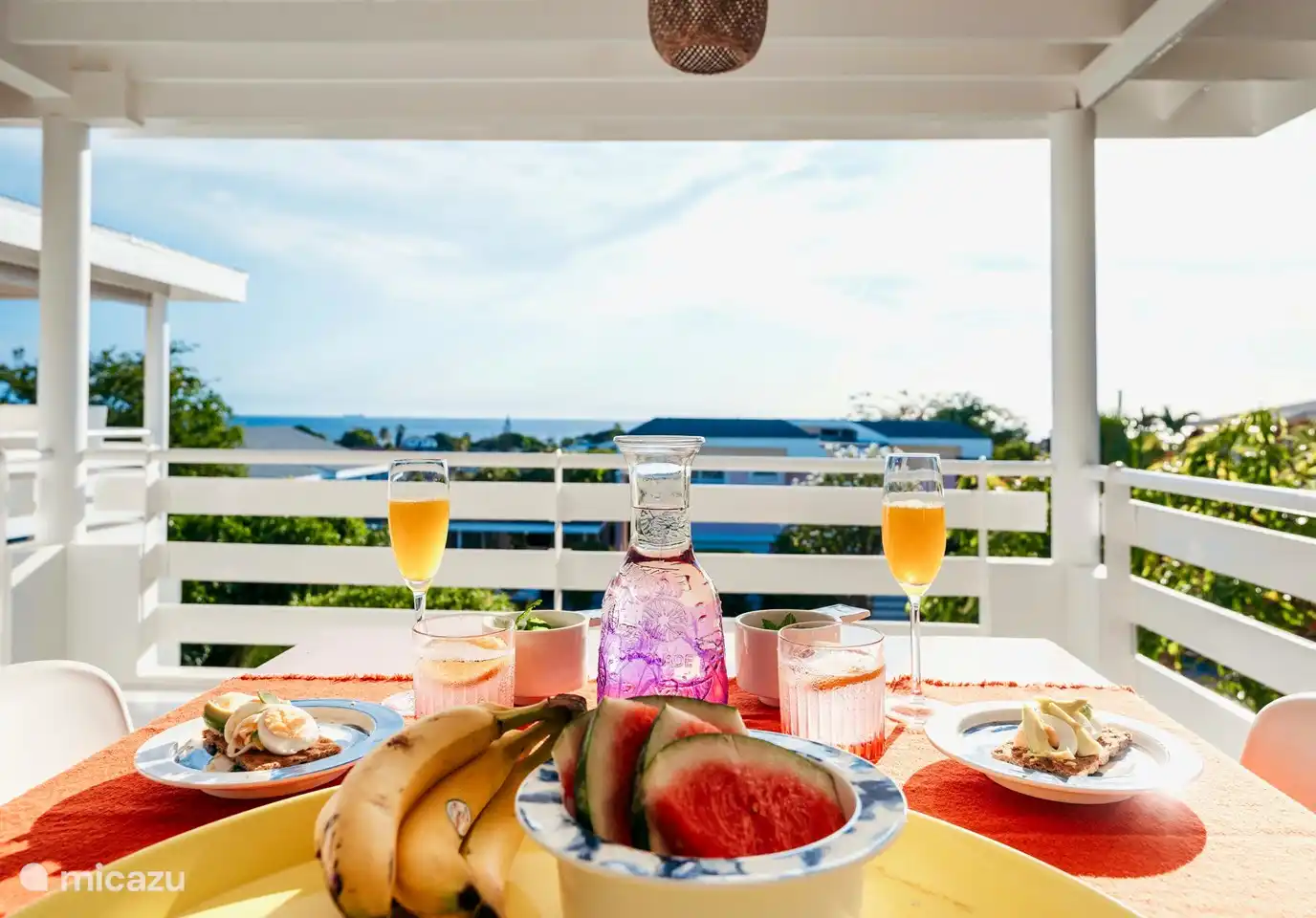 Breakfast with a view.