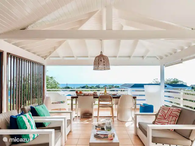 Ç Ver Villa en Curazao, Banda Arriba (este), Bapor Kibra - casa vacacional Vistas al mar por todas partes.