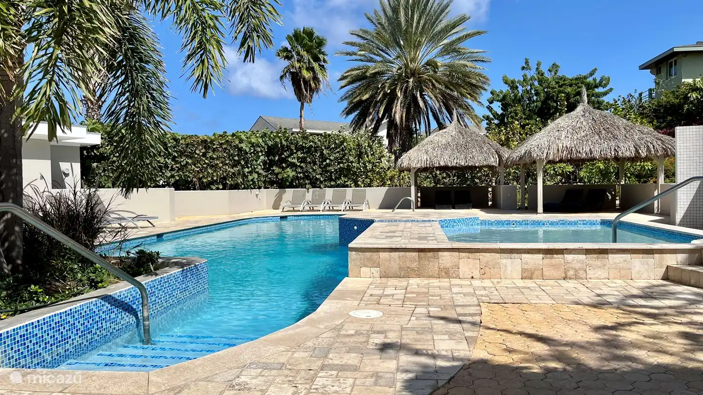 Recently renovated resort pool.