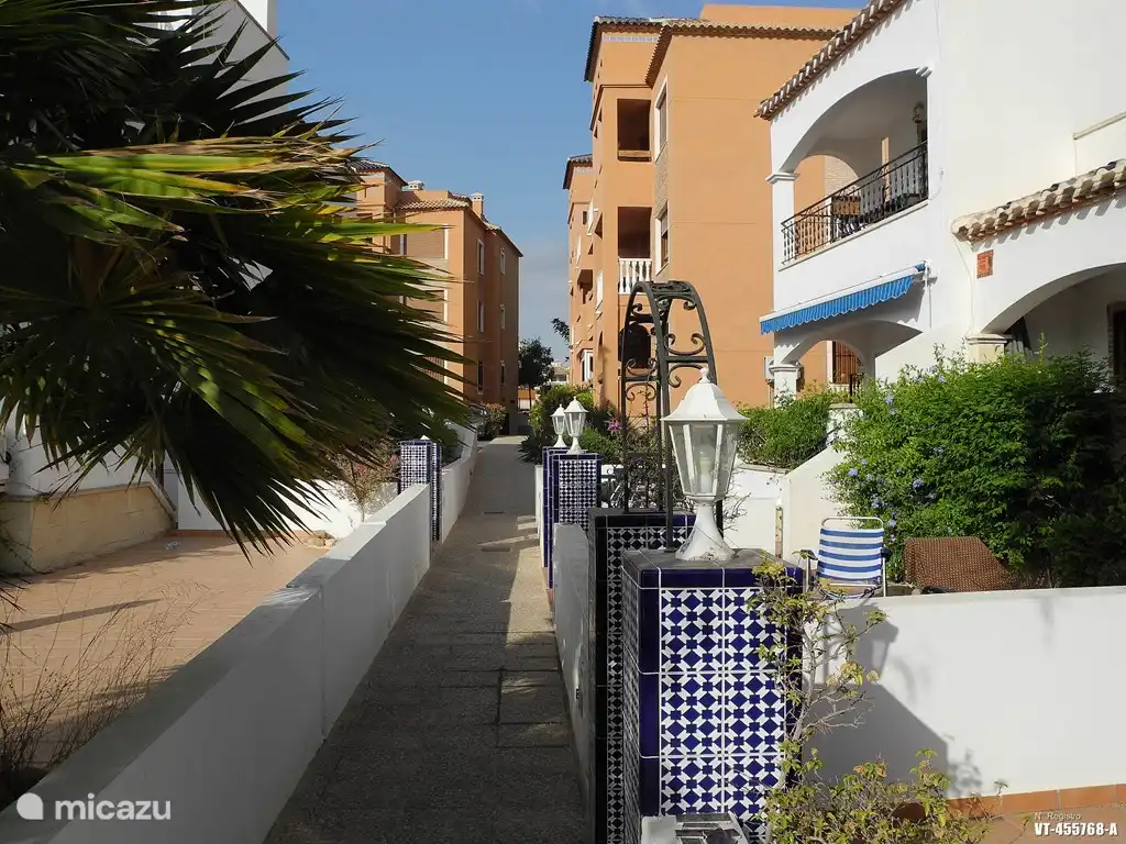 Mooie goed onderhouden groenvoorziening op het complex