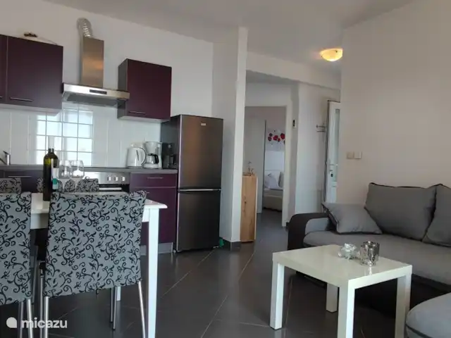 Villa Kyra - apartamento 2 en Croacia, Kvarner, Lovran - apartamento sala de estar/cocina