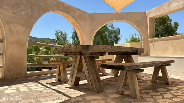 Banco de picnic, terraza, cocina al aire libre