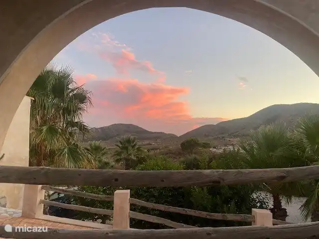 Location de Vacances Espagne, Costa Blanca, Hondón de las Nieves, maison de vacances - Cueva La Canalosa Dîner avec vue