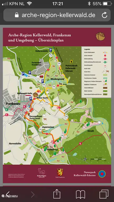 FRANKENAU Pädagogische Wanderroute - Spaß mit kleinen Kindern! Unmittelbare Nähe des Hauses