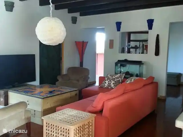 Location de Vacances Aruba, Aruba central, Santa Cruz, villa - Villa Luna Llena Salon nouvellement meublé avec wifi et télévision par câble