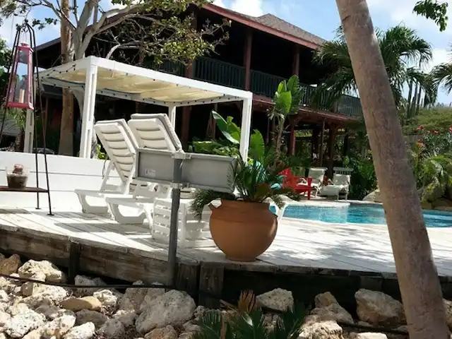 Location de Vacances Aruba, Aruba central, Santa Cruz, villa - Villa Luna Llena Vue de côté