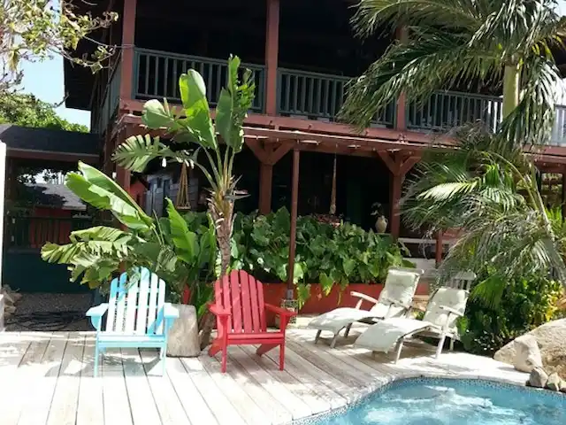 Location de Vacances Aruba, Aruba central, Santa Cruz, villa - Villa Luna Llena Oasis cachée
